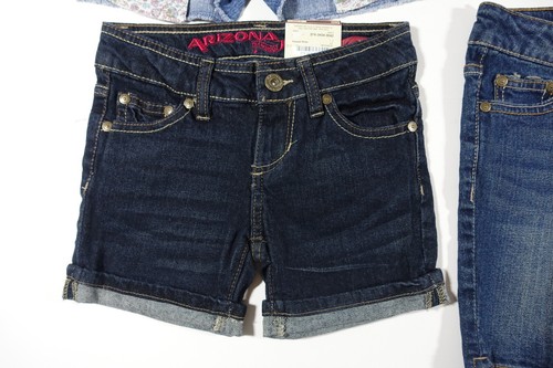 Lot of 4 Jeans Shorts for Girls Size 6 Reg Arizona Stretch Adjustable Waistband - Picture 5 of 8