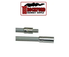 5 ft. Cleaning Flue Rod for 1/4" Thread Chimney Brush - Pellet Chimney Liner Rod