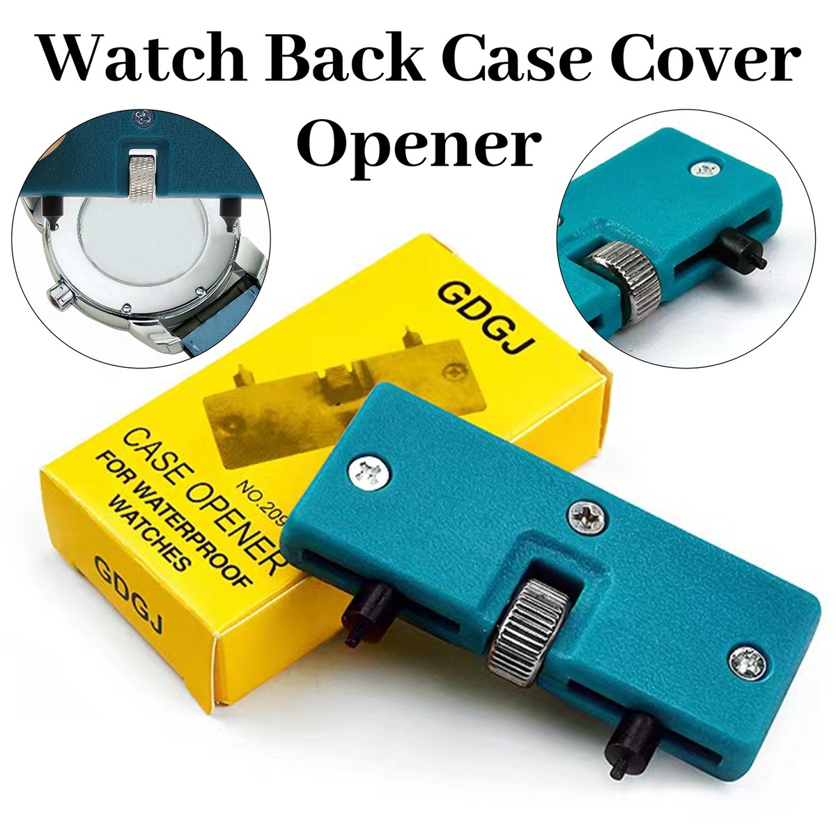 Watch Back Case Opener Screw Wrench Repair Tool Kit Cover Remover