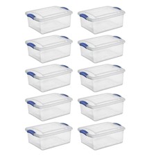 mainstays 15 quart latching tote