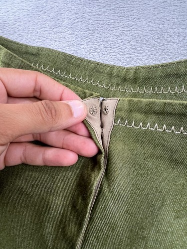 Philosophy Di Alberta Ferretti Pants Women Sz 10 US Trouser Green Made in ITALY - Picture 3 of 14