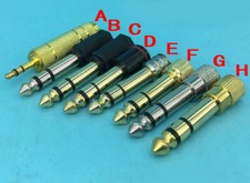 Stereo Male 1/4" 6.35mm TO Female 1/8" 3.5mm Jack Headphone Adapter Converter