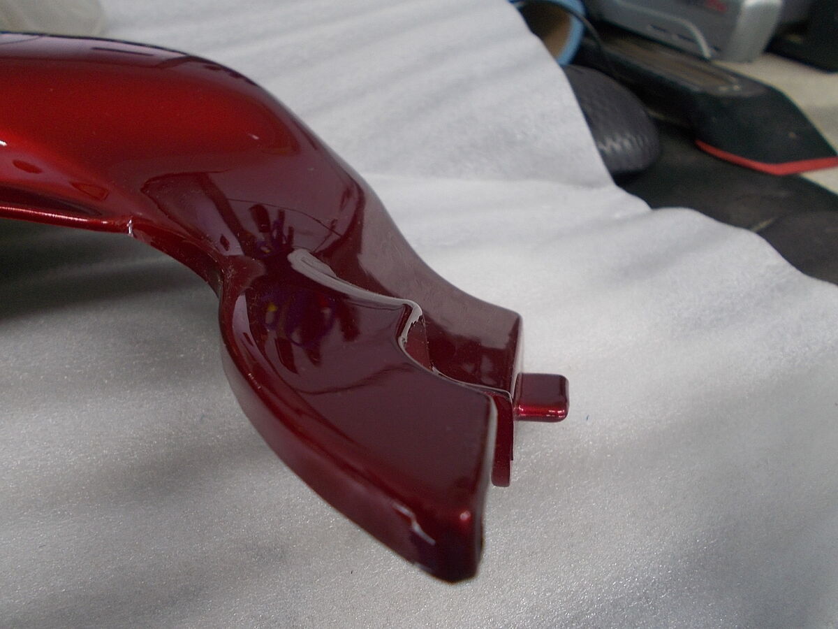 NOS OEM Kawasaki RH Side Cover Candy Cardinal Red 1995 EN500 NOS OEM Kawasaki RH Side Cover Candy Cardinal Red 1995 EN500