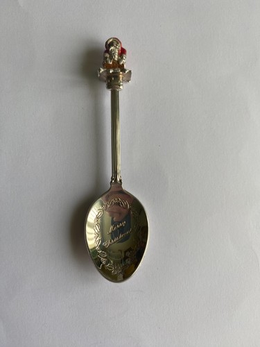 Vintage Father Christmas 3D collectors souvenir spoon