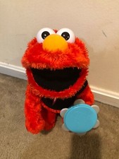 2010 Sesame Street Hasbro Let's Rock Elmo With Tambourine Tested