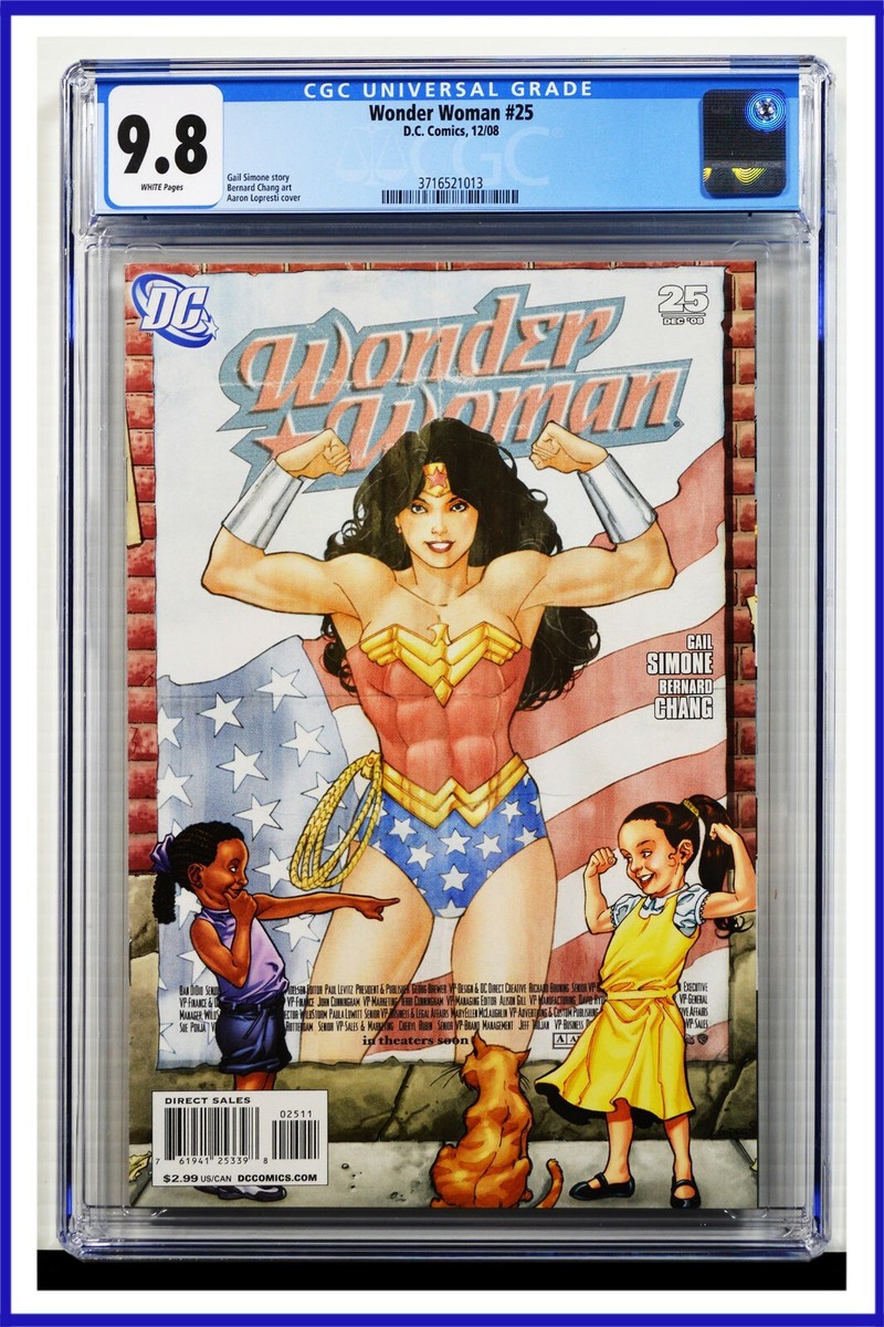 Wonder Woman #25 CGC Graded 9.8 DC December 2008 White Pages