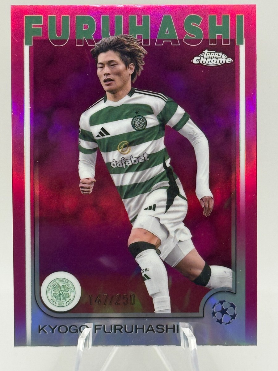2024-25 Topps Chrome UEFA UCC #140 KYOGO FURUHASHI Pink