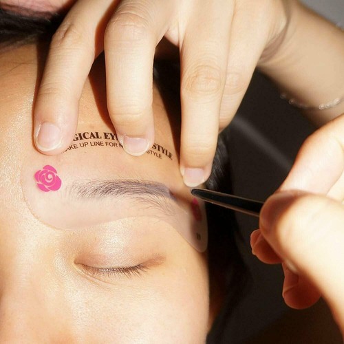 24pcs/set Charm Eyebrow Shaping Stencil Grooming Shaper Template Makeup Tool Kit - Picture 2 of 8