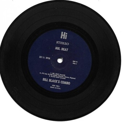 Bill Blacks Combo, Mr. Beat/It's All In The Game/Spootin' 33 7'' VG- HI