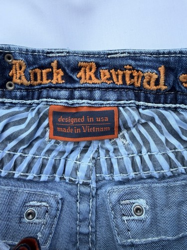 Rock Revival Yui Boot Jeans Size 26 Women's 34" Inseam - Picture 11 of 15