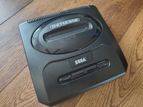 SEGA Genesis Model 2 Console Black With 2 Controllers And Frogger