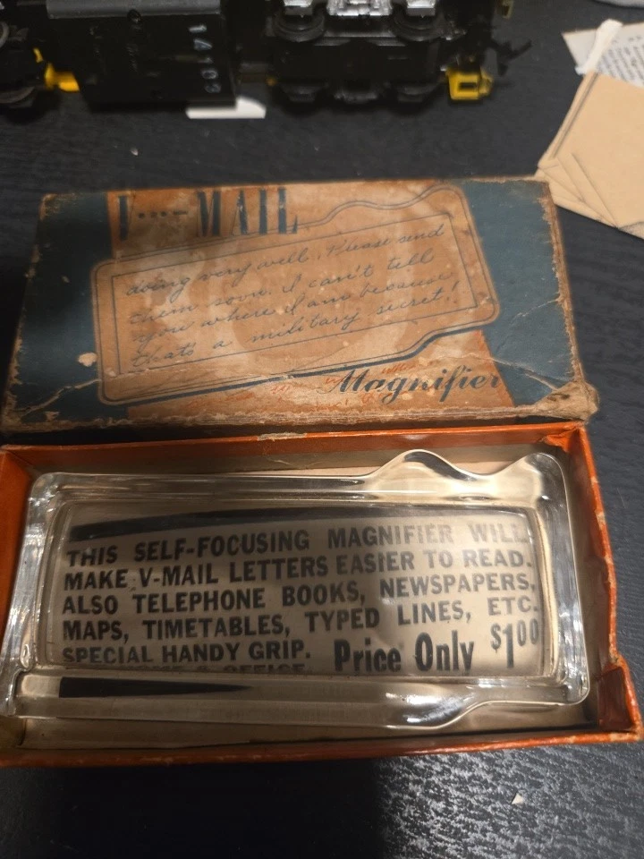 V...邮件放大镜放大镜古董老式收藏品 — 第 2/2 张图片