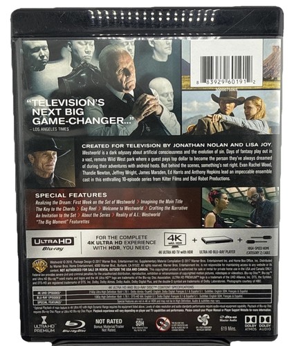 West World Season One (1) "The Maze" 4k Ultra Blu-Ray Metal Tin Box Set - Picture 2 of 8