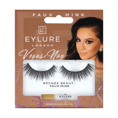 Eylure Vegas Nay Bronze Beauty False Eyelashes, Reusable, Adhesive Included, ...