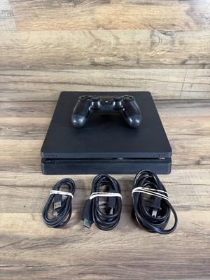 Sony PlayStation 4 PS4 Slim 1TB Console Black with Controller, Power & USB Cable