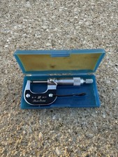 Chuan Brand 0" to 1" Inside Micrometer w/ Wrench in Case, Good Clean Tool
