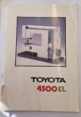 Toyota 4500 Bedienanleitung Nähmaschine Deutsch #K -498-11