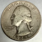 1948-S Washington 90% Silver Quarter Circulated Condition 25c US Coin-3848