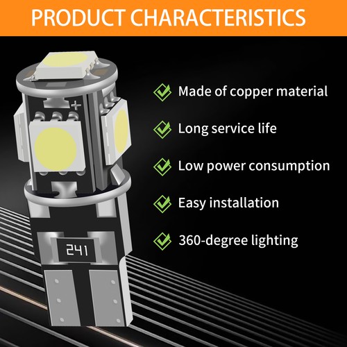 20Pcs 194 LED Bulbs 6000k White Ultra Bright Interior Lights Replacement BrloF - Picture 3 of 11