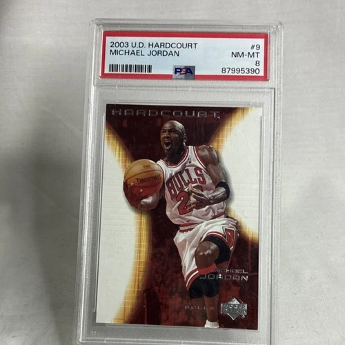 Upper Deck 2003-04 Hardcourt Michael Jordan #9 Chicago Bulls PSA 8 Base Card