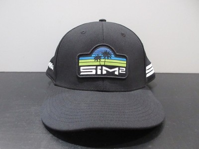 Taylormade Hat Cap Snap Back Black SIM2 Lightweight Golf Golfer Course Mens