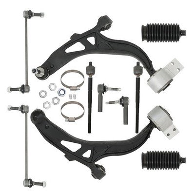 10pc Front Lower Control Arms Kit for Flex Taurus MKS MKT 2013-2017