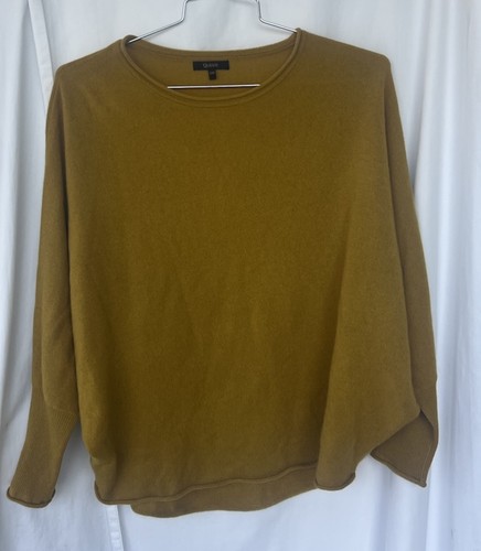 Lock And Love Women's Batwing Dolman Top - Flowy Long Sleeve Draped Blouse, Mustard Color, Plus Size