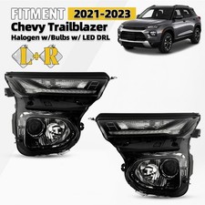For 2021 2022 2023 Chevy Trailblazer Halogen Headlight Wled Drl Leftright Pair For 2021 2022 2023 Chevy Trailblazer Halogen Headlight Wled Drl Leftright Pair