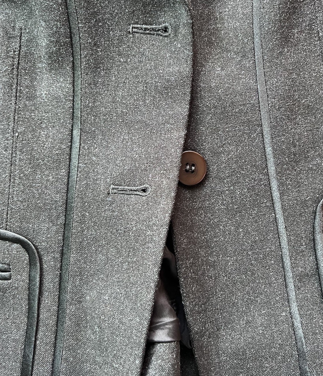 Grace Elements Blazer Jacket Lined Size 4  Dark O… - image 2