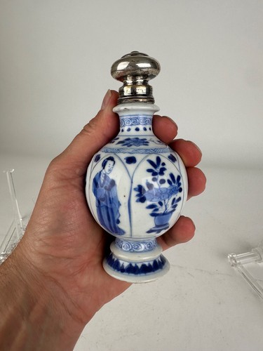 Kangxi Silver mounted Eliza Vase 13,7 cm 18th century 1662-1722 - Picture 4 of 17