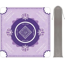 Mahjong Mat for Table,31.5  31.5in 3mm  Non-Slip, Silent. Purple