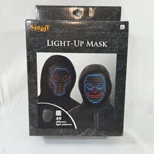 Spirit Halloween LED Light Up Mask - 49 Different Patterns Light-Up Cosplay SH