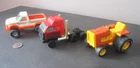 lot (3) VINTAGE DIECAST TOY 1983 Buddy L truck Tonka Semi truck Cab & Tractor