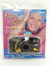 Samsung Maxima 50 WR Black 35mm Film Camera Point Shoot Weather Resistant New