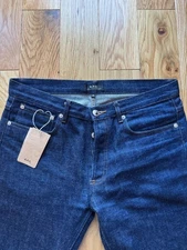 A.P.C. Petit New Standard Slim Fit Jeans in Indigo (Size 30, Brand New)