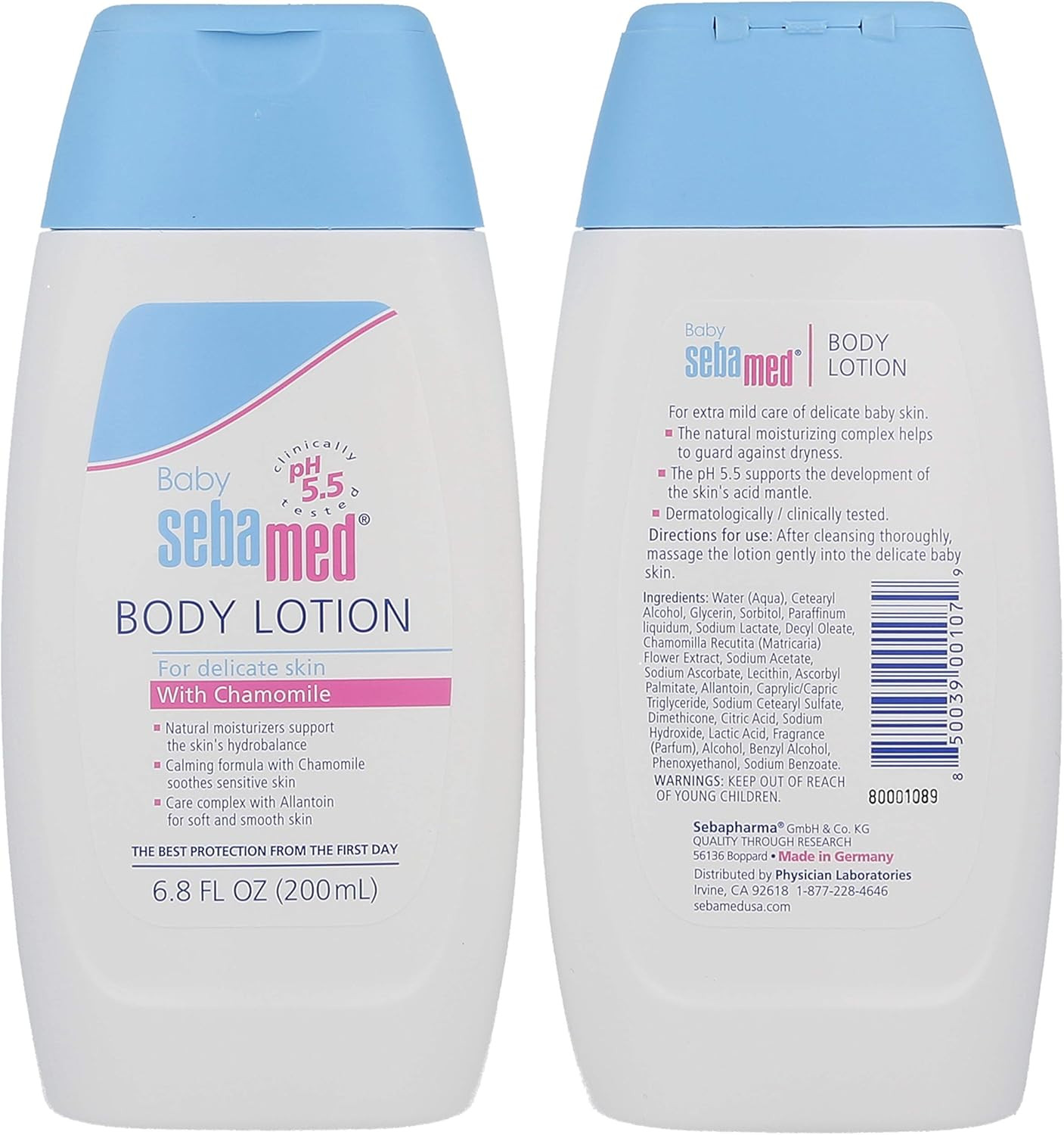 Baby Lotion, 6.8-Fluid Ounces Bottles (Pack of 2)