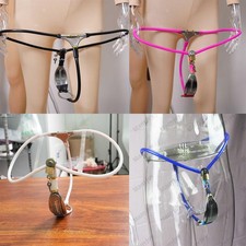 Female Invisible Stainless Steel Chastity Belt With Hole Lockable Slave Bondage