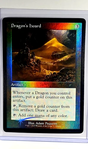 2025 MTG Magic The Gathering WPN Gateway Promo Retro Foil #1 Dragon's Hoard LP
