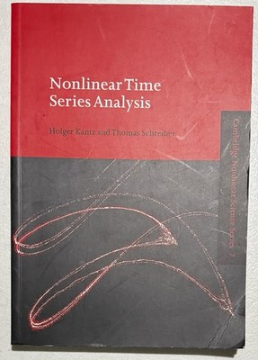 Nonlinear Time Series Analysis by Thomas Schreiber Cambridge Free Shipping