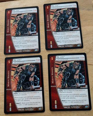 MARVEL VS TCG MMK-180 Blade - The Daywalker Common X4