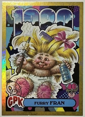 Furry Fran ERA-1 /50 Gold 2025 Topps Worst of Garbage Pail Kids GPK 40th