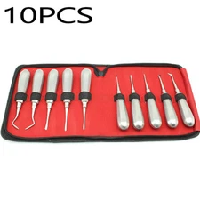 10Pcs Dental Tooth Extraction Elevators Teeth Extracting Apical Root Elevator