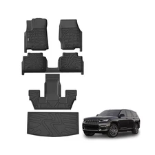 KARPAL Floor Mats & Cargo Liner for 2021-2025 Jeep Grand Cherokee L (6-Seater...