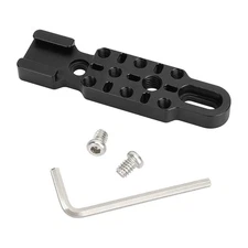 Aluminum Alloy Extension Bracket with Multiple Cold Shoe Mounts for Microphones