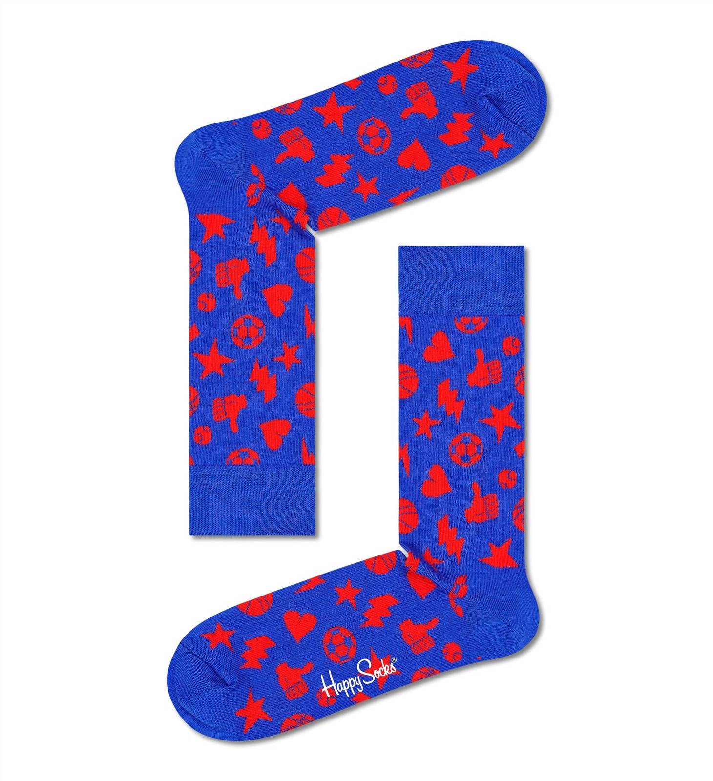 Happy Socks Crew Sock UK 7-11 Play It 6300
