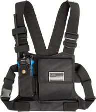 Radio Chest Harness with Reflective Strips Shoulder Holster Radio Vest Holder...