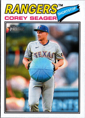 2026 Topps Heritage Image Variations #302 Corey Seager Texas