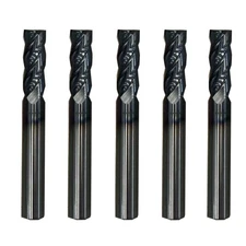 5PCS 1/4" 4 FLUTE LONG CARBIDE END MILL - HRC58-TiALN COATED