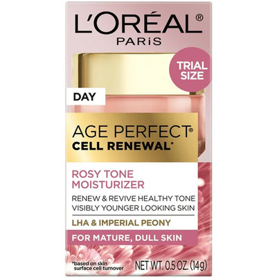 L'Oreal Age Perfect Cell Renewal Rosy Tone Moisturizer, 0.5 oz (6 Pack)