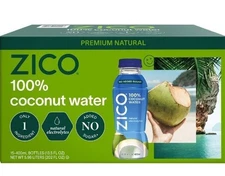 ZICO Coconut Water 15 Pack 13.5oz  Pure Thailand Coconuts  Natural Electrolyte
